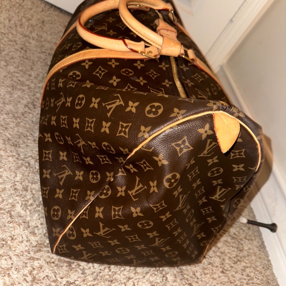 Louis Vuitton Keepall Duffle 60 Brown Canvas luggage